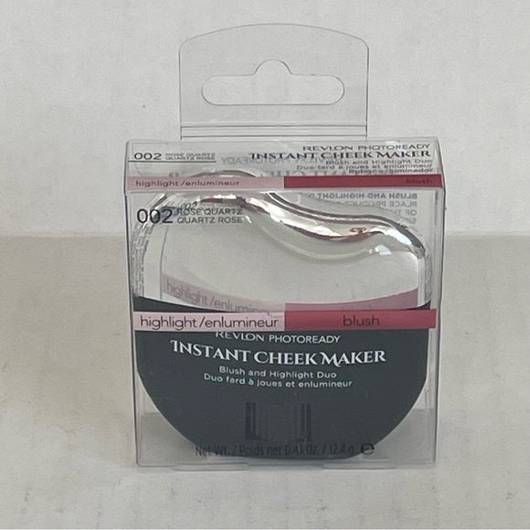 REVLON PHOTOREADY INSTANT CHEEK MAKER BLUSH AND HIGHLIGHT DUO 002 ROSE QUARTZ - Picture 4 of 7